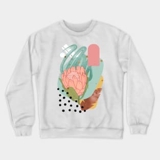 Flowers and Shapes Compositions Crewneck Sweatshirt